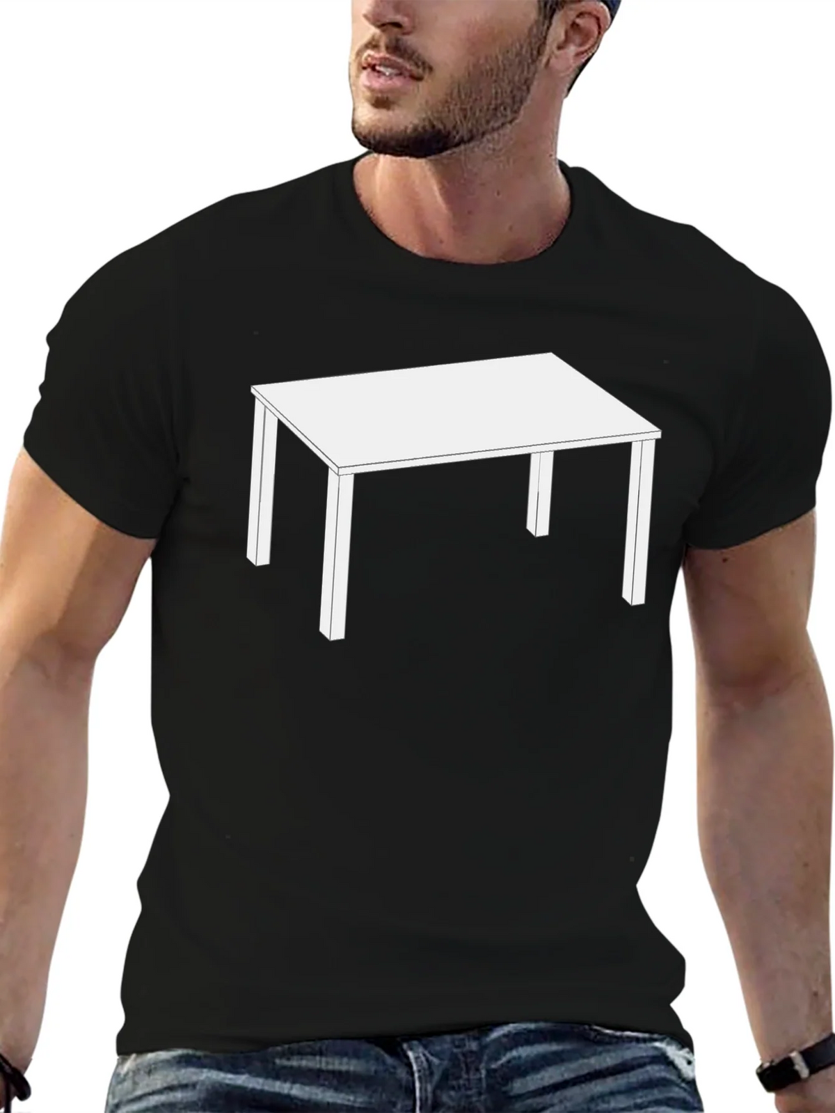 Table Graphic Black T-Shirt product image 6