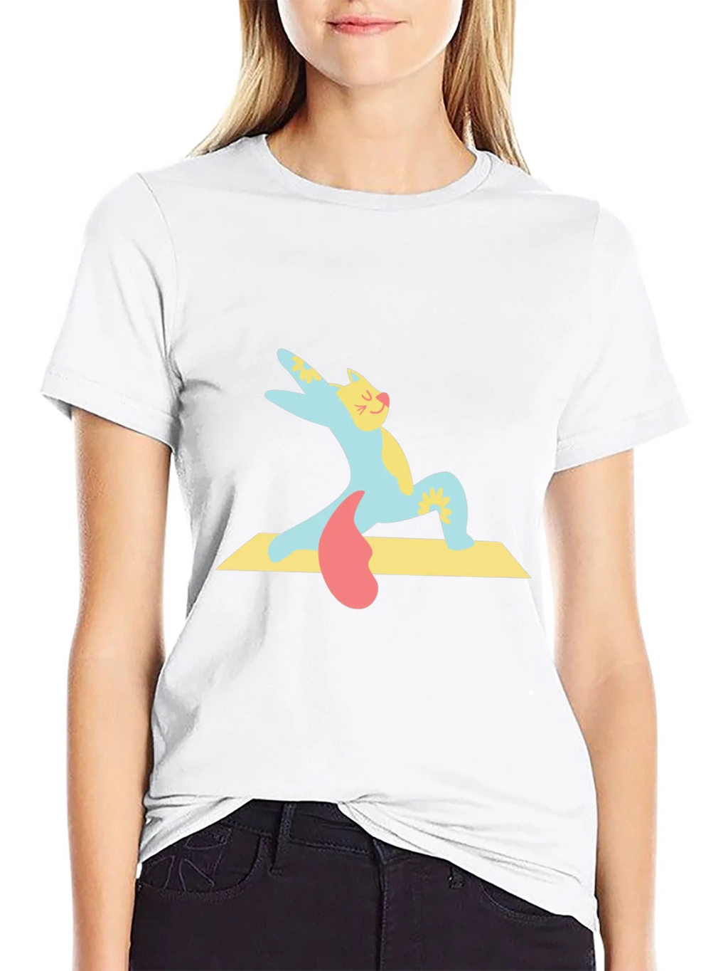 Yoga Cat T-Shirt - Cute Cartoon Kitten Tee product image 8