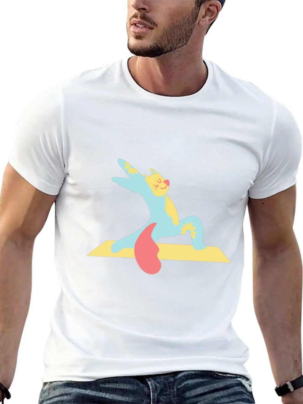 Yoga Cat T-Shirt - Cute Cartoon Kitten Tee product image 12