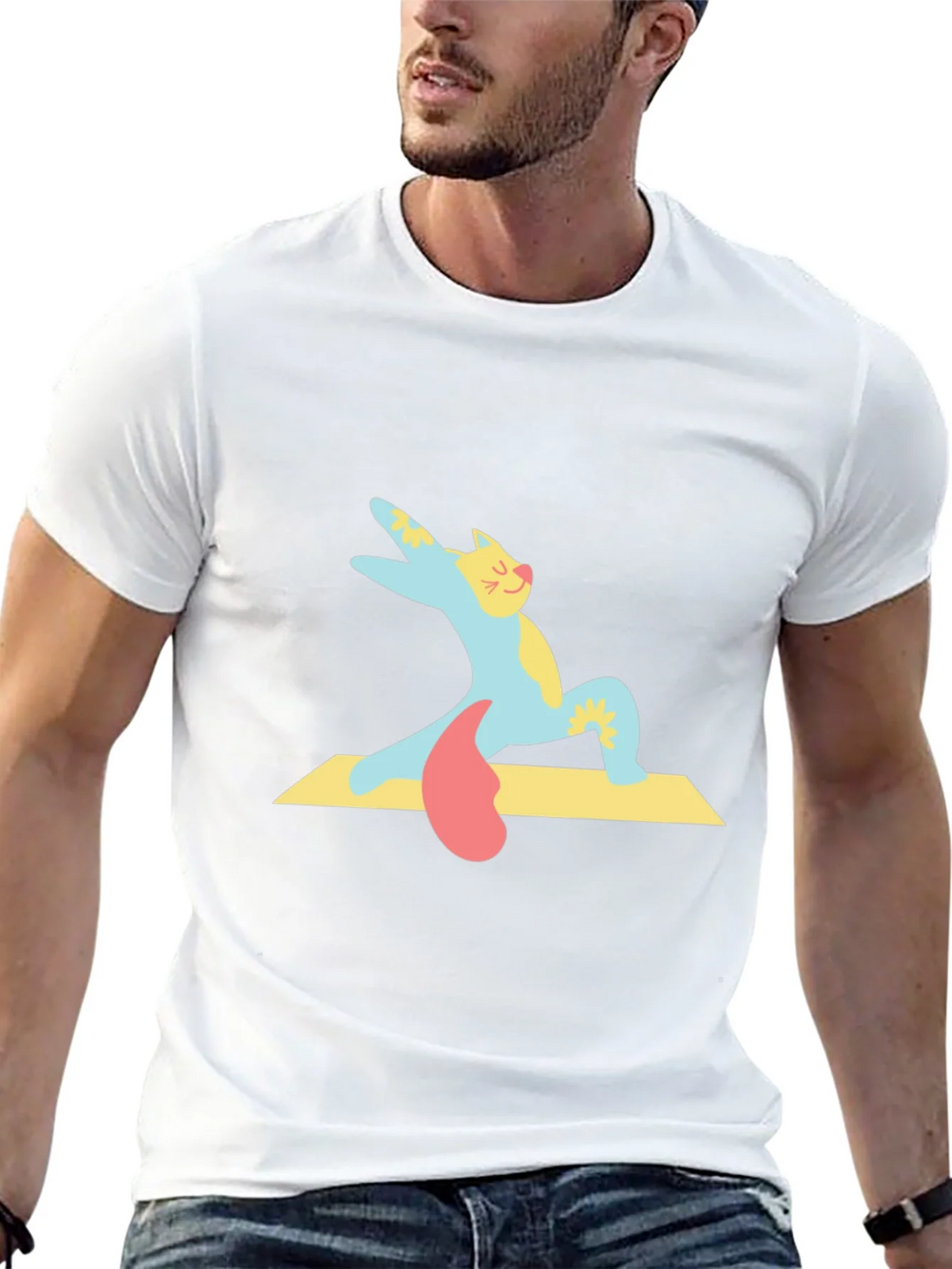 Yoga Cat T-Shirt - Cute Cartoon Kitten Tee product image 12