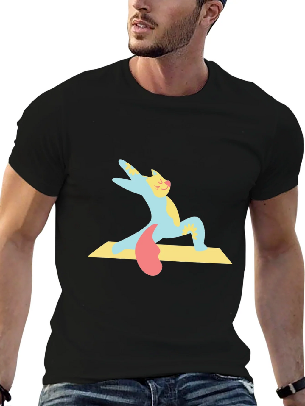 Yoga Cat T-Shirt - Cute Cartoon Kitten Tee product image 6