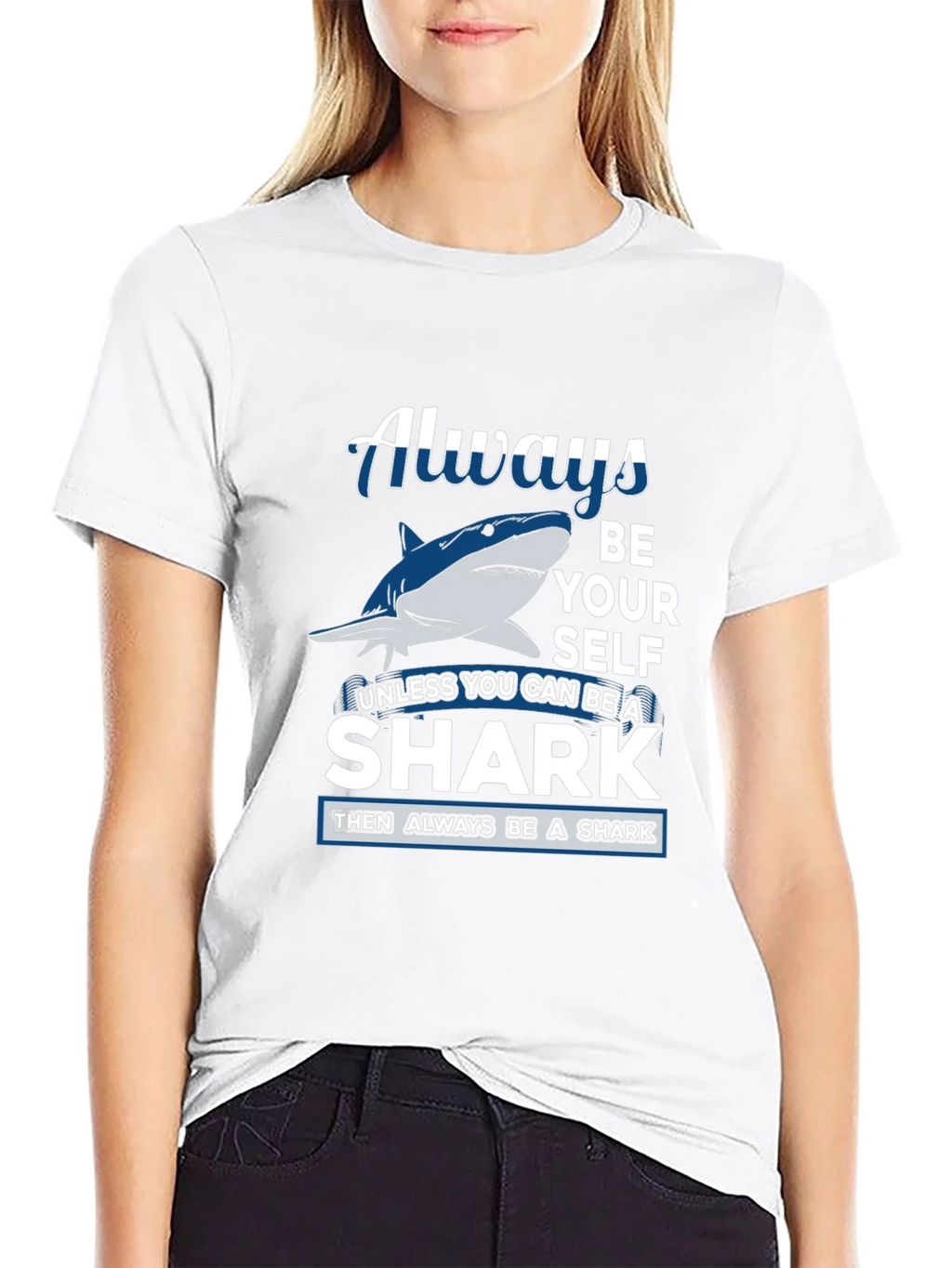 Always Be Yourself Shark Graphic Tee product image 8