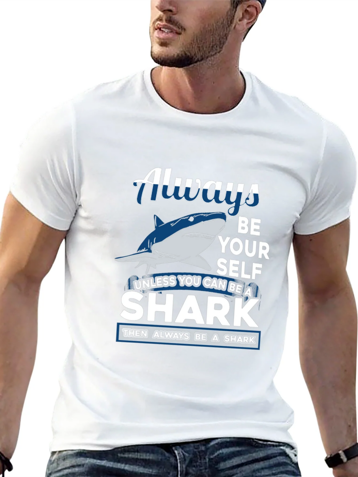 Always Be Yourself Shark Graphic Tee product image 12
