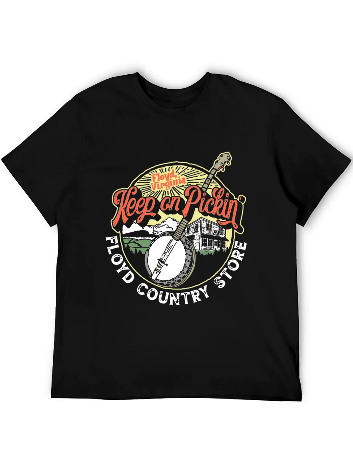Floyd Virginia Keep on Pickin Black T-Shirt product image 5