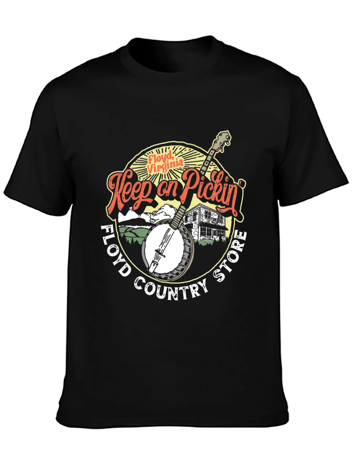 Floyd Virginia Keep on Pickin Black T-Shirt product image 3