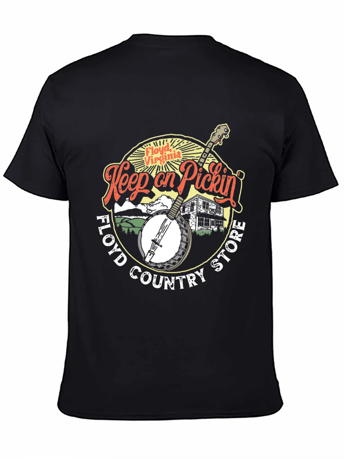 Floyd Virginia Keep on Pickin Black T-Shirt product image 4