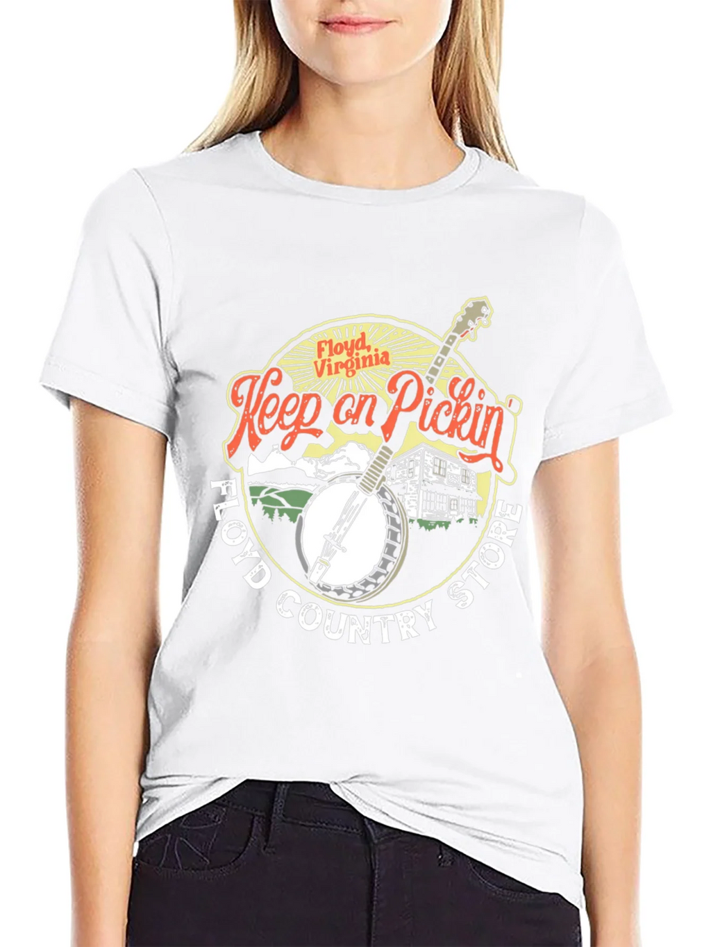 Floyd Virginia Keep on Pickin Black T-Shirt product image 8