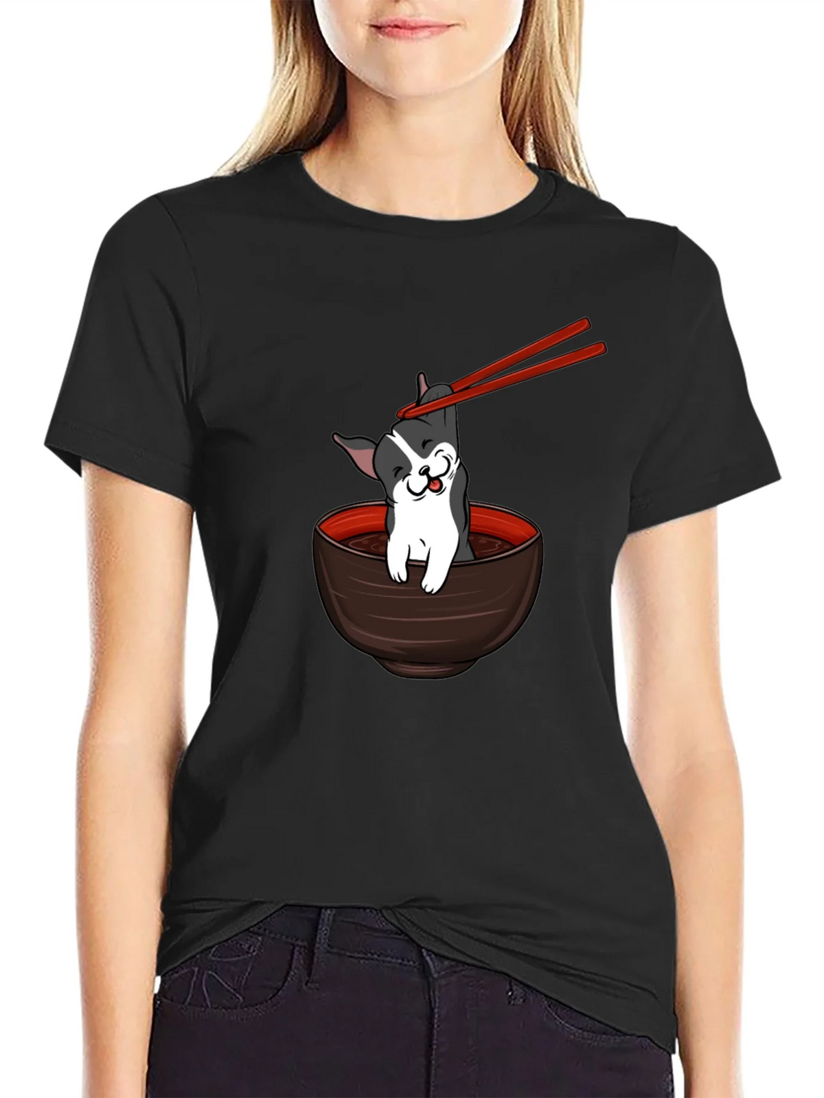 Dog Ramen Bowl T-Shirt product image 2