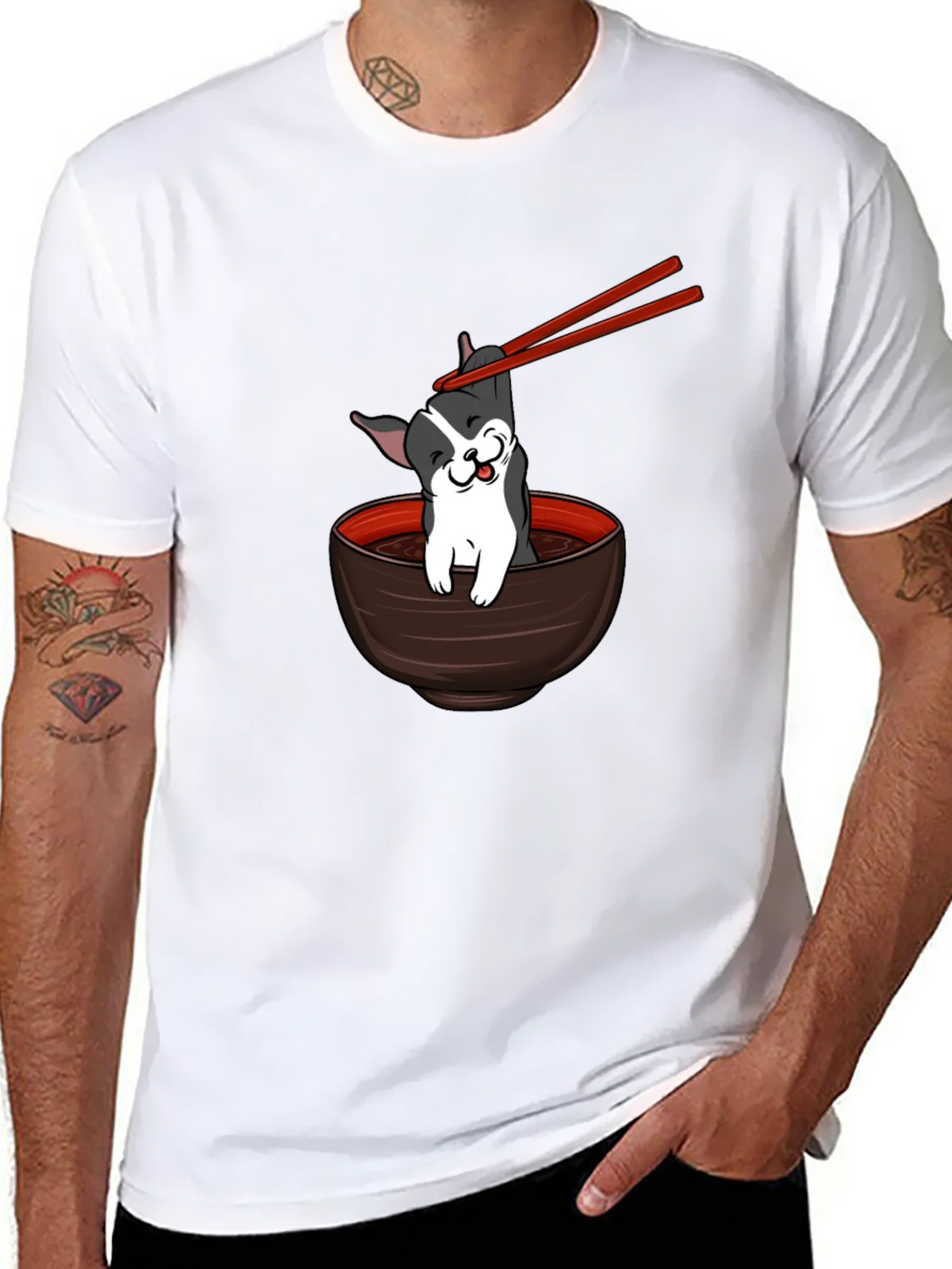 Dog Ramen Bowl T-Shirt product image 6