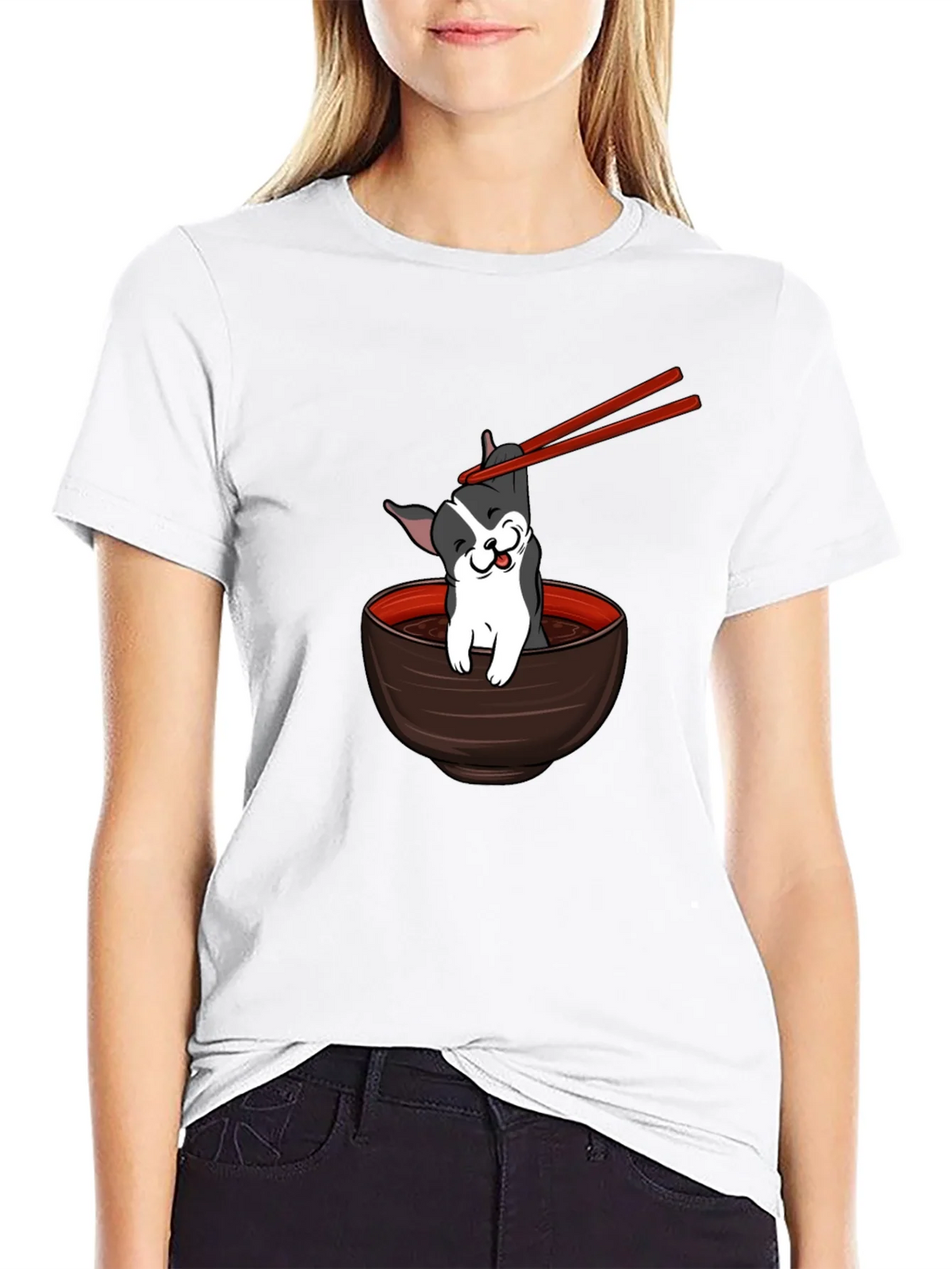 Dog Ramen Bowl T-Shirt product image 7