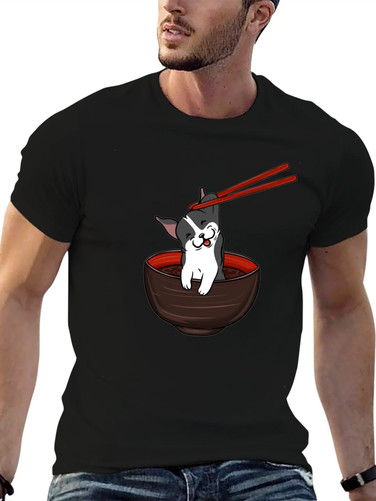Dog Ramen Bowl T-Shirt product image 5