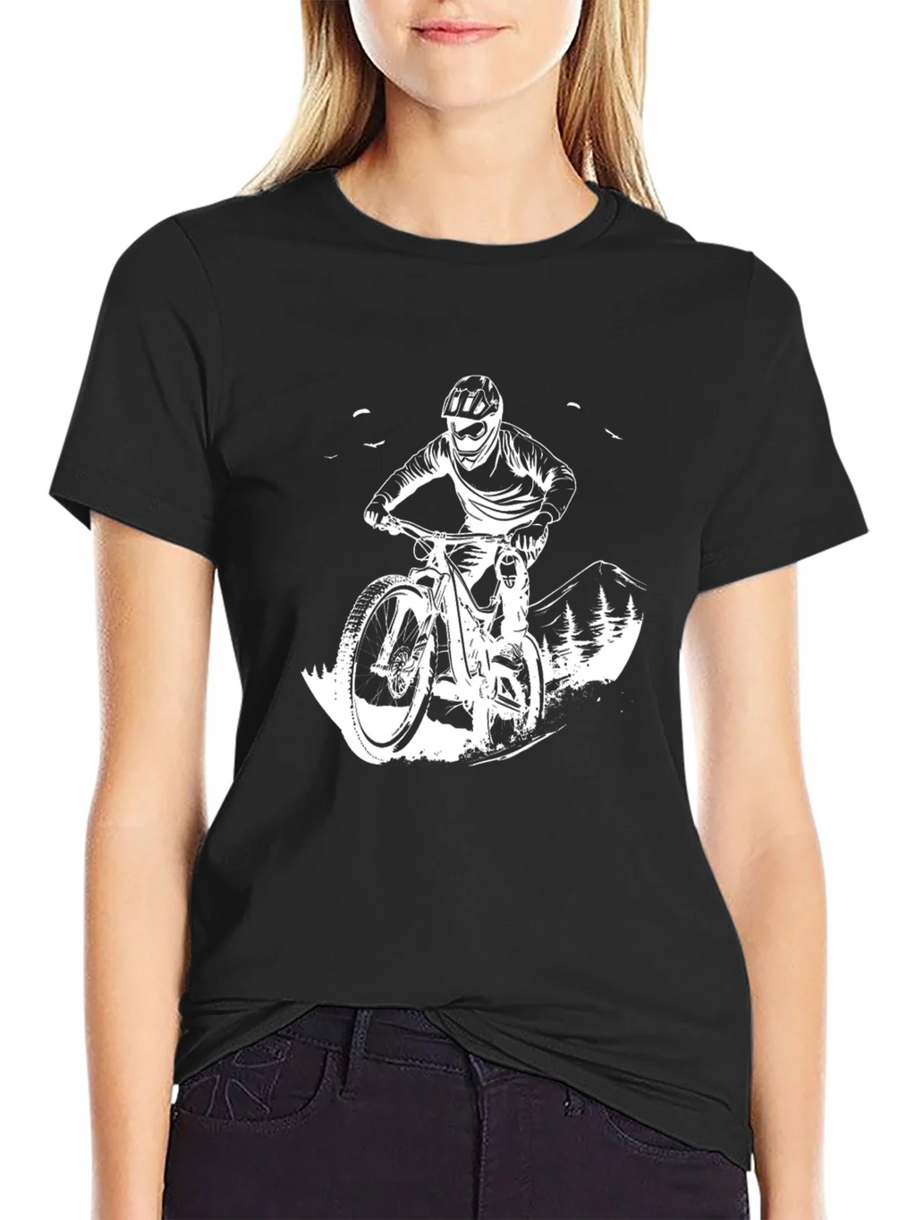 Mountain Bike Rider Graphic T-Shirt product image 2