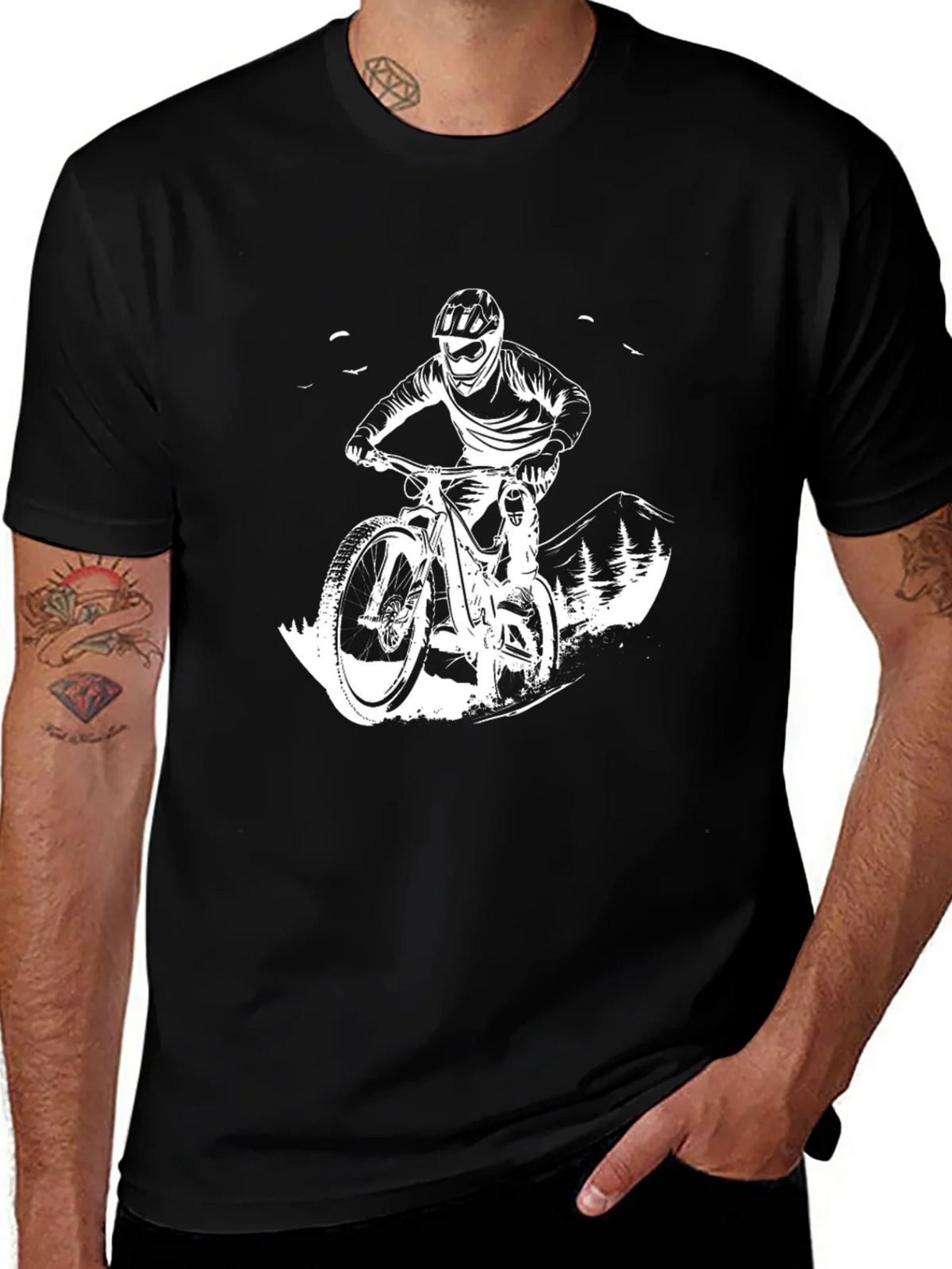 Mountain Bike Rider Graphic T-Shirt product image 1