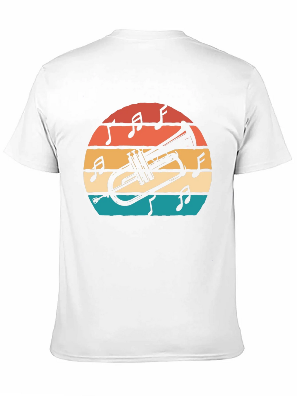 Retro Trumpet Sunset Graphic T-Shirt product image 10