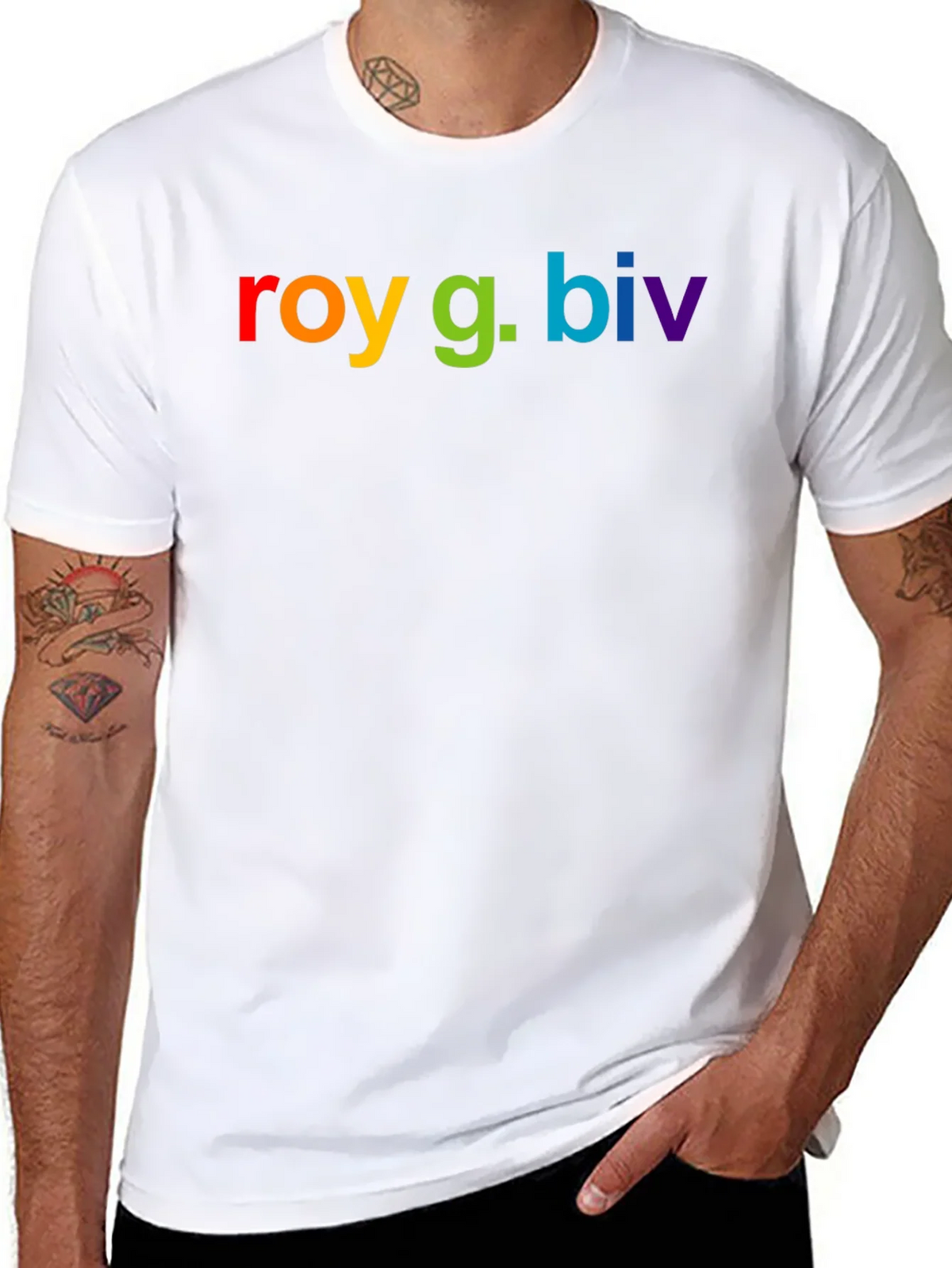 ROY G. BIV Rainbow Colors T-Shirt product image 7