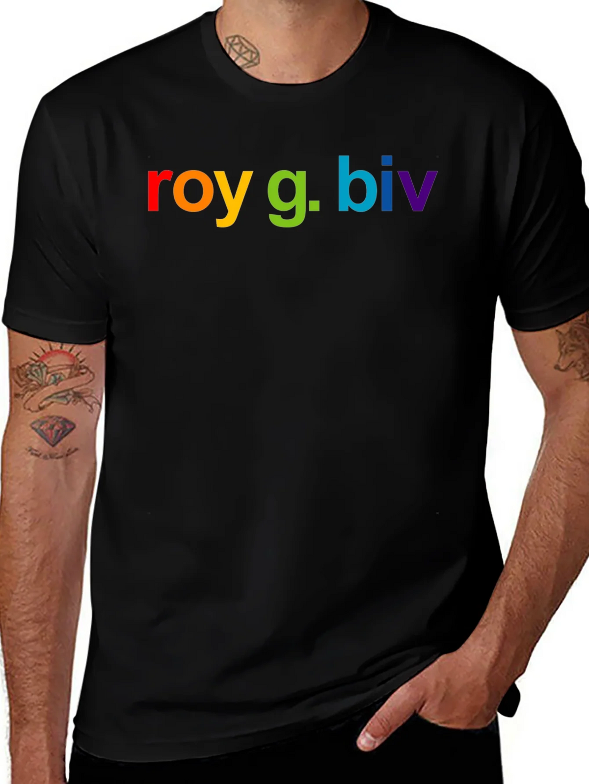 ROY G. BIV Rainbow Colors T-Shirt product image 1
