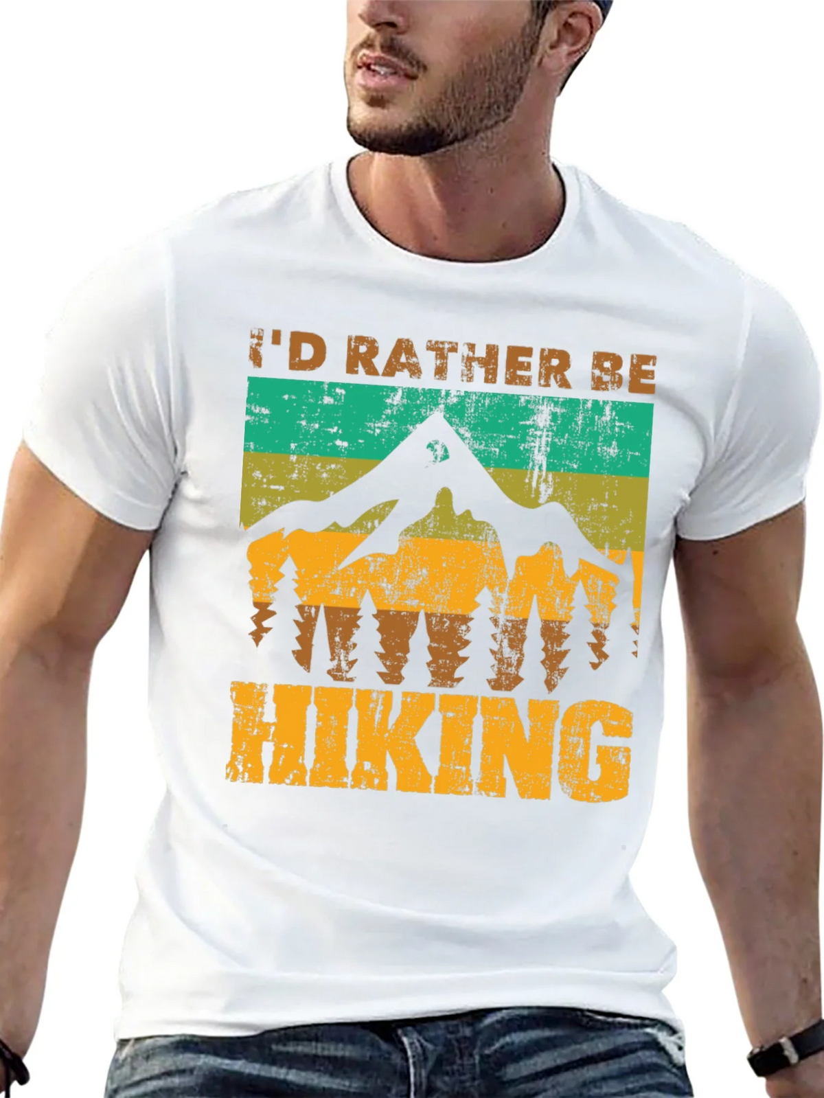Id Rather Be Hiking T-Shirt - Nature Adventure Tee product image 12