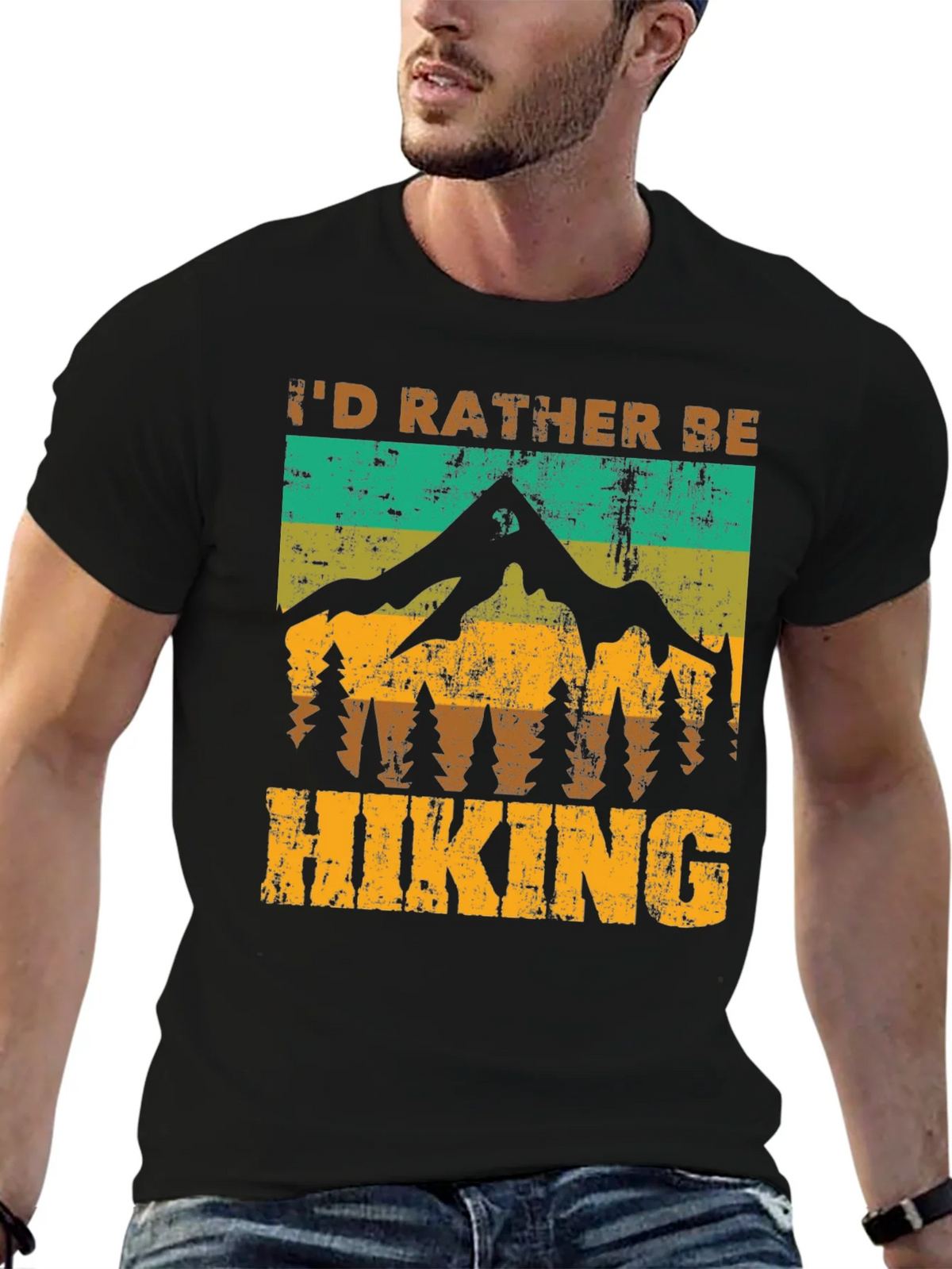 Id Rather Be Hiking T-Shirt - Nature Adventure Tee product image 6