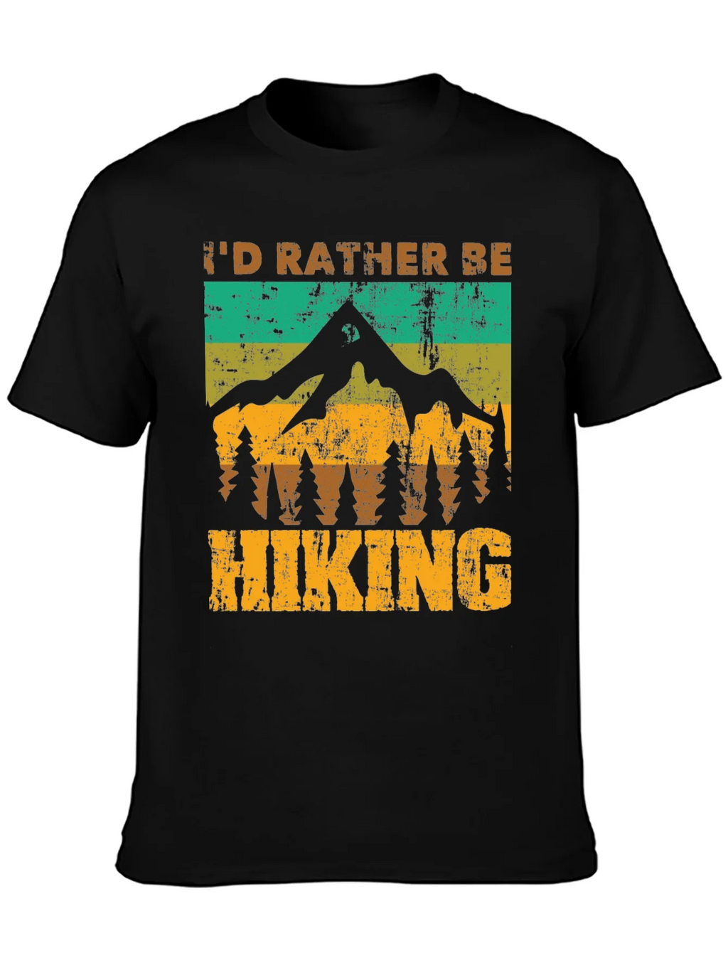 Id Rather Be Hiking T-Shirt - Nature Adventure Tee product image 3