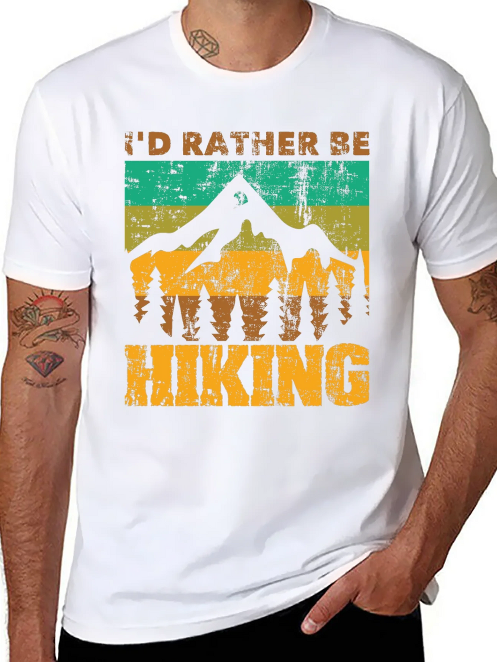 Id Rather Be Hiking T-Shirt - Nature Adventure Tee product image 7