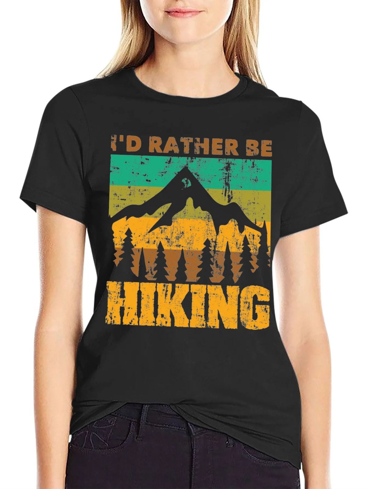 Id Rather Be Hiking T-Shirt - Nature Adventure Tee product image 2