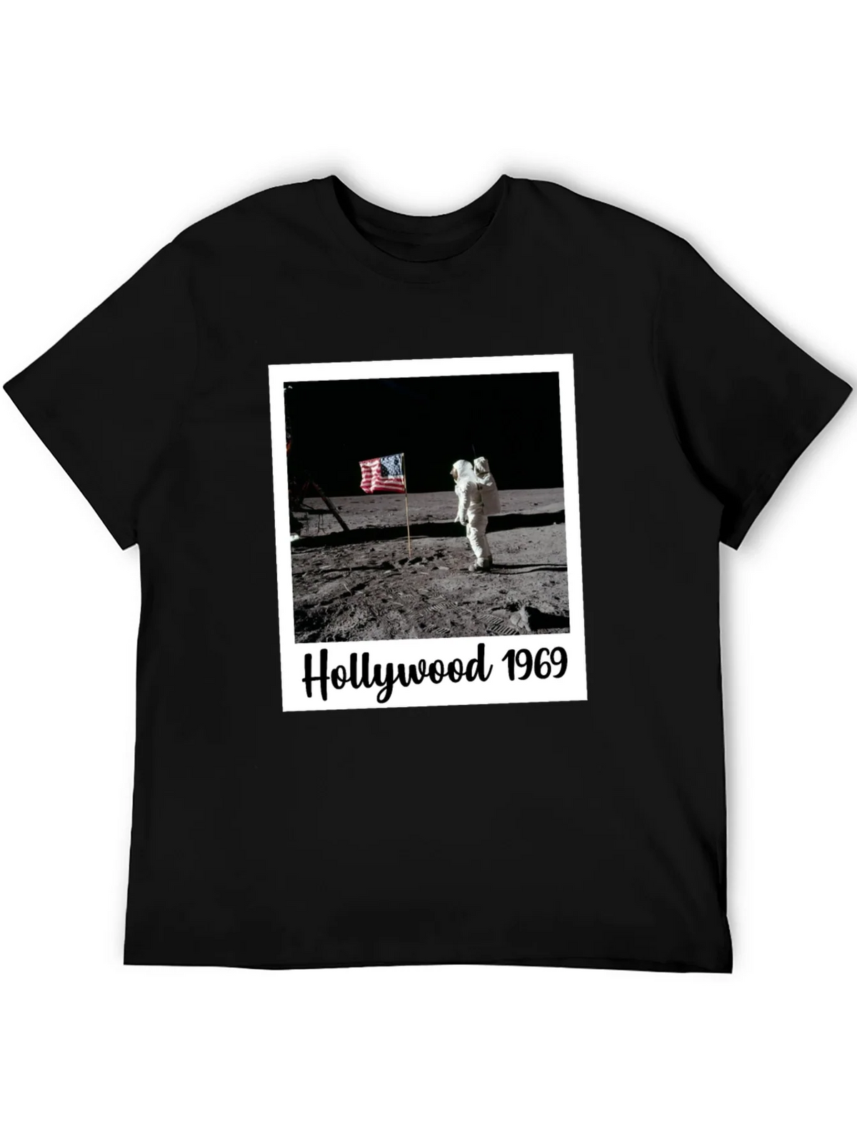 Hollywood 1969 Moon Landing Black T-Shirt product image 5
