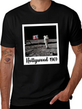 Hollywood 1969 Moon Landing Black T-Shirt product image 1