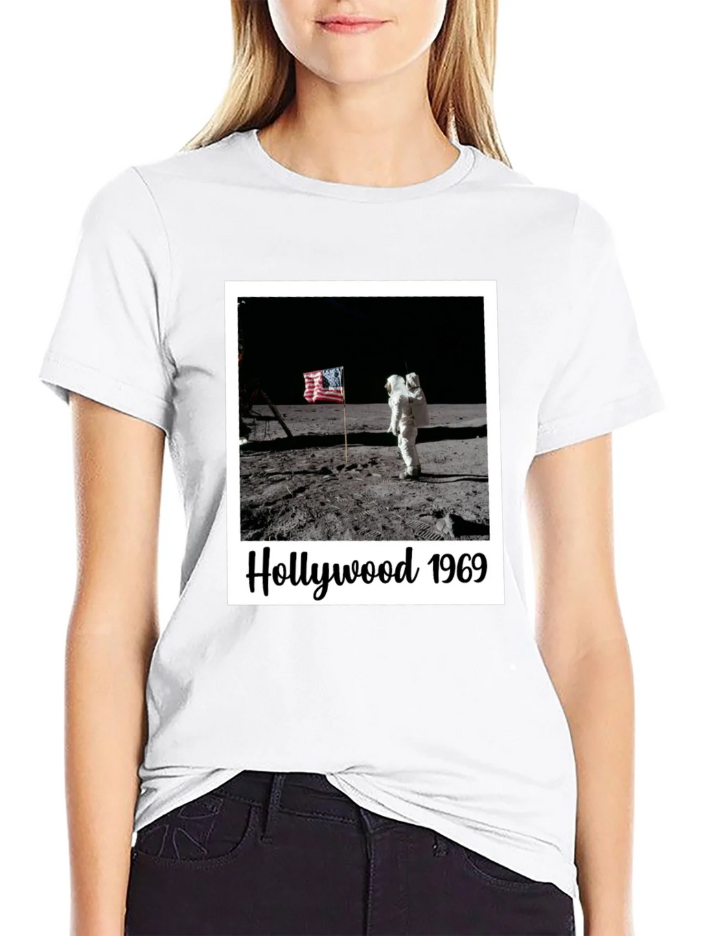 Hollywood 1969 Moon Landing Black T-Shirt product image 8