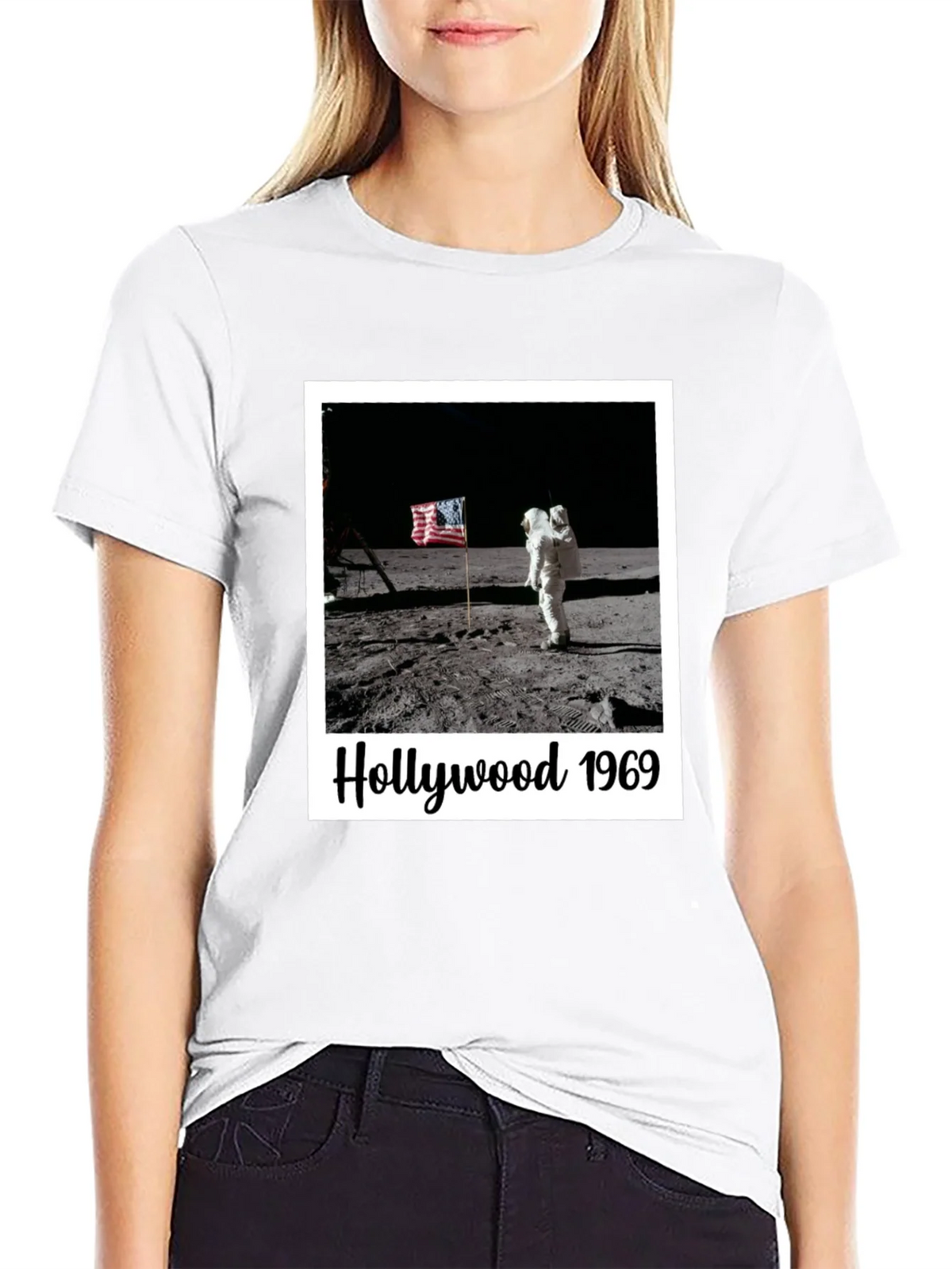 Hollywood 1969 Moon Landing Black T-Shirt product image 8