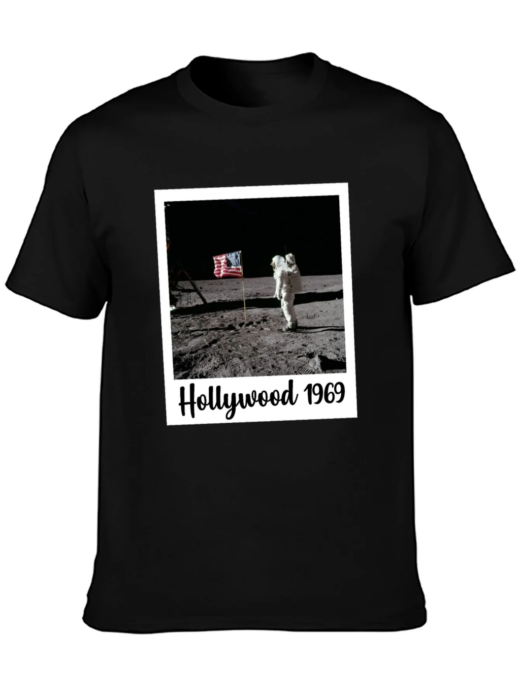 Hollywood 1969 Moon Landing Black T-Shirt product image 3