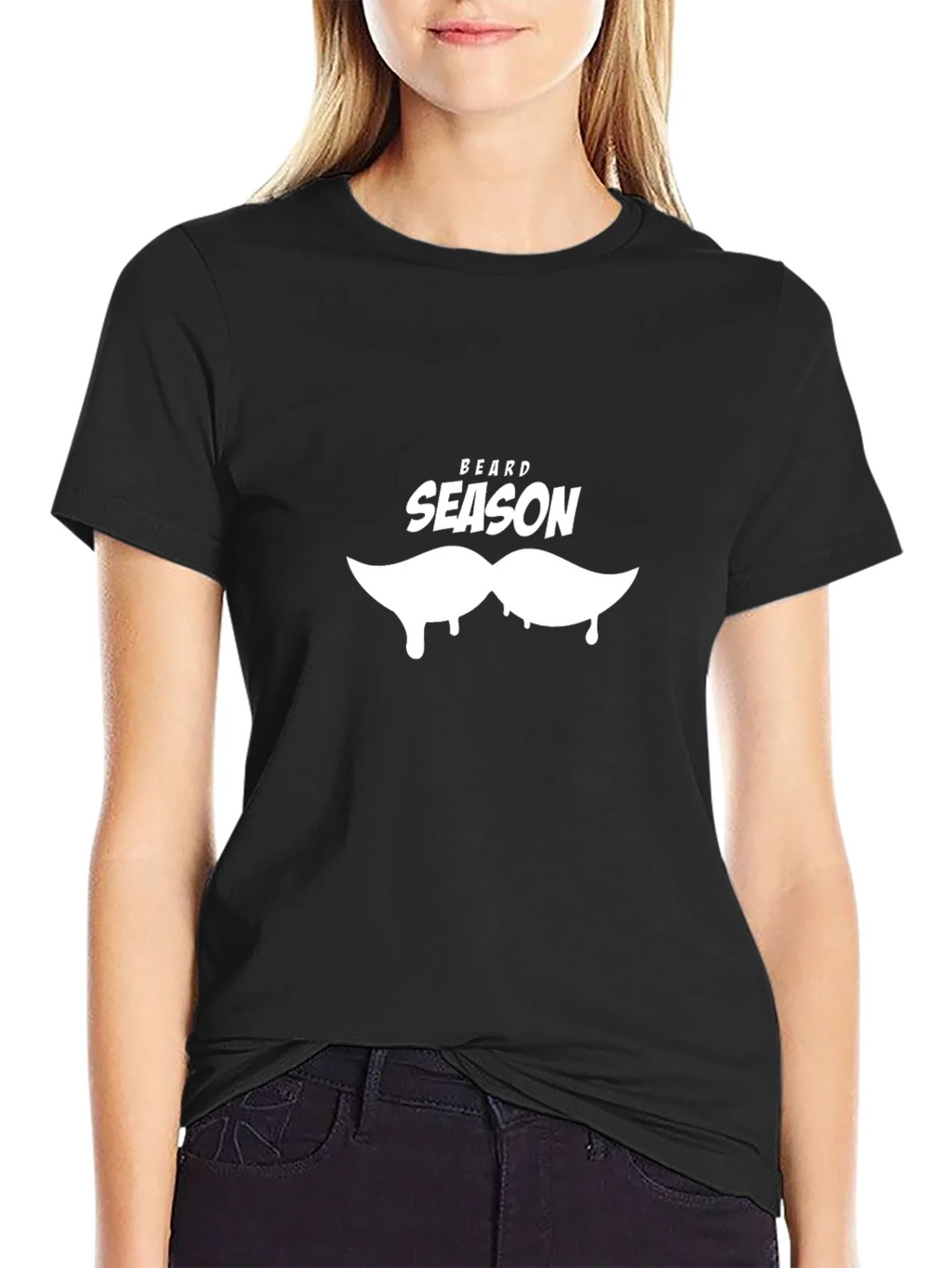 Beard Season Black T-Shirt - Mens Novelty Tee product image 2