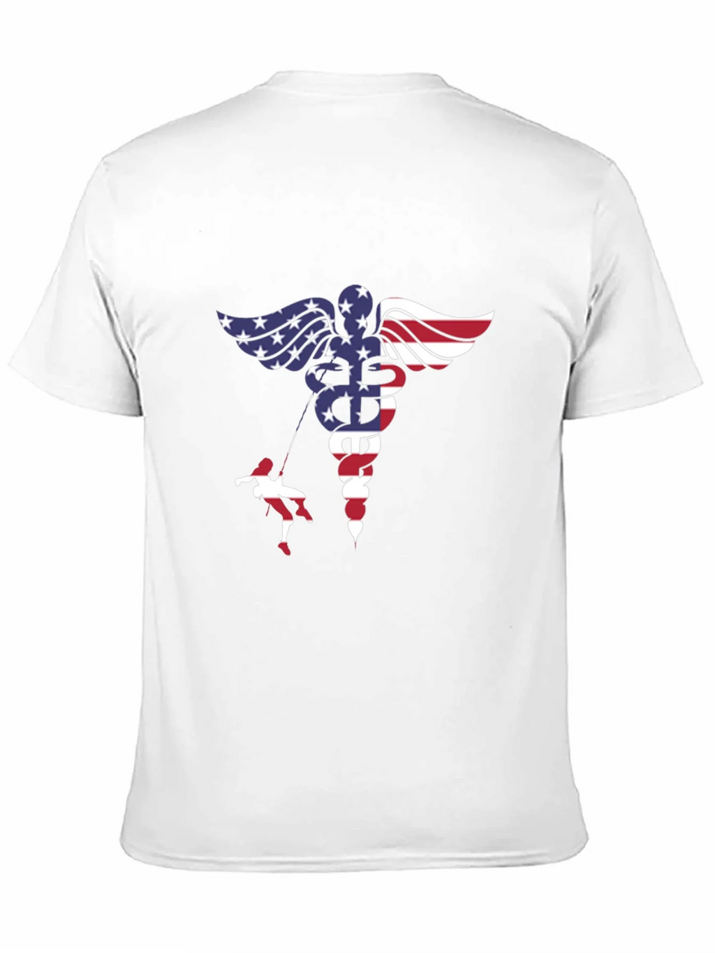 American Flag Medical Symbol T-Shirt product image 8