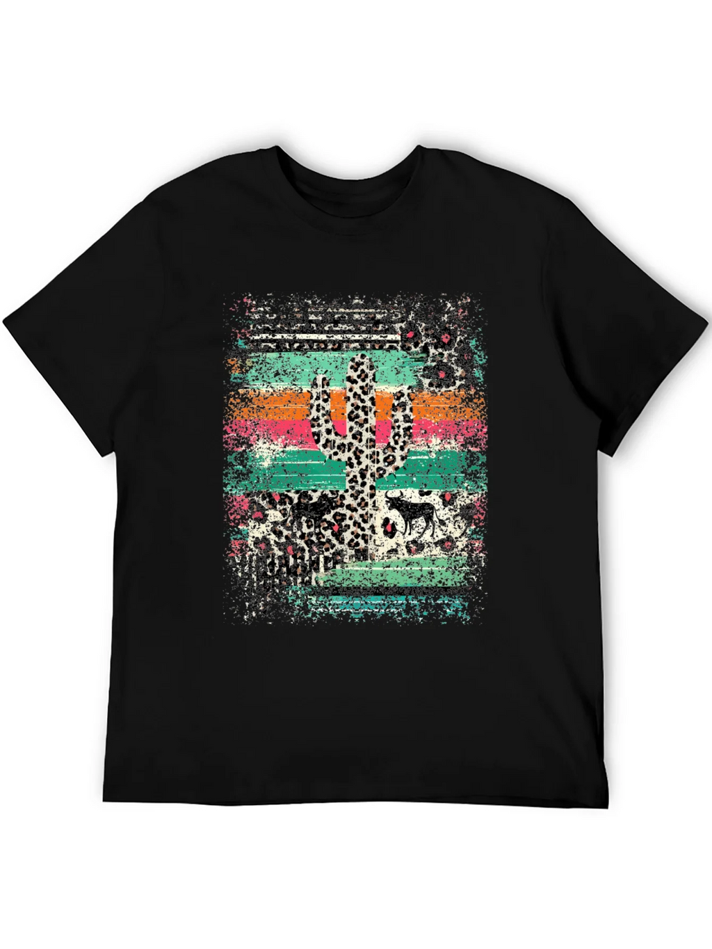 Desert Leopard Cactus Graphic Tee product image 5
