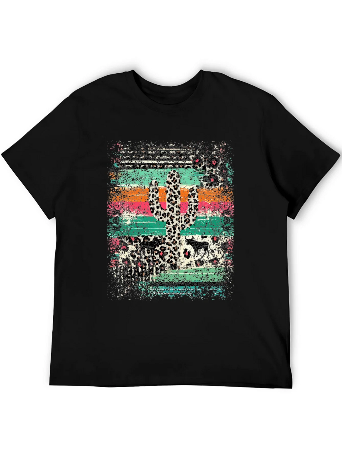 Desert Leopard Cactus Graphic Tee product image 5