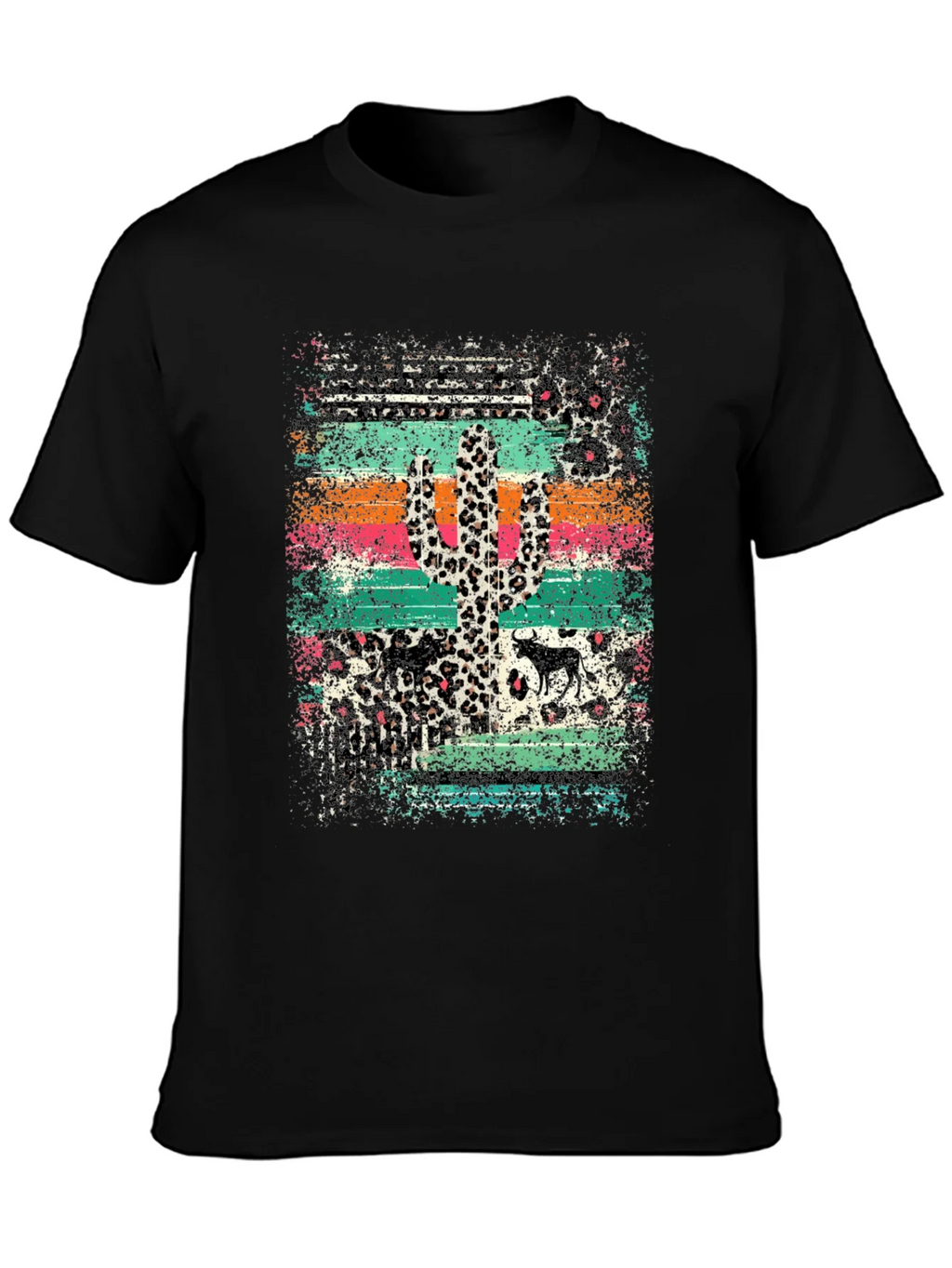Desert Leopard Cactus Graphic Tee product image 3