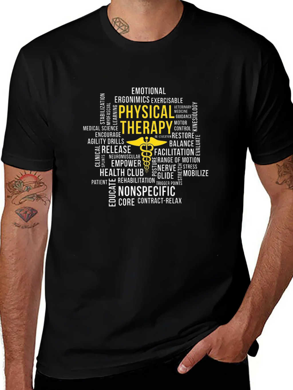 Physical Therapy Word Art T-Shirt product image 1