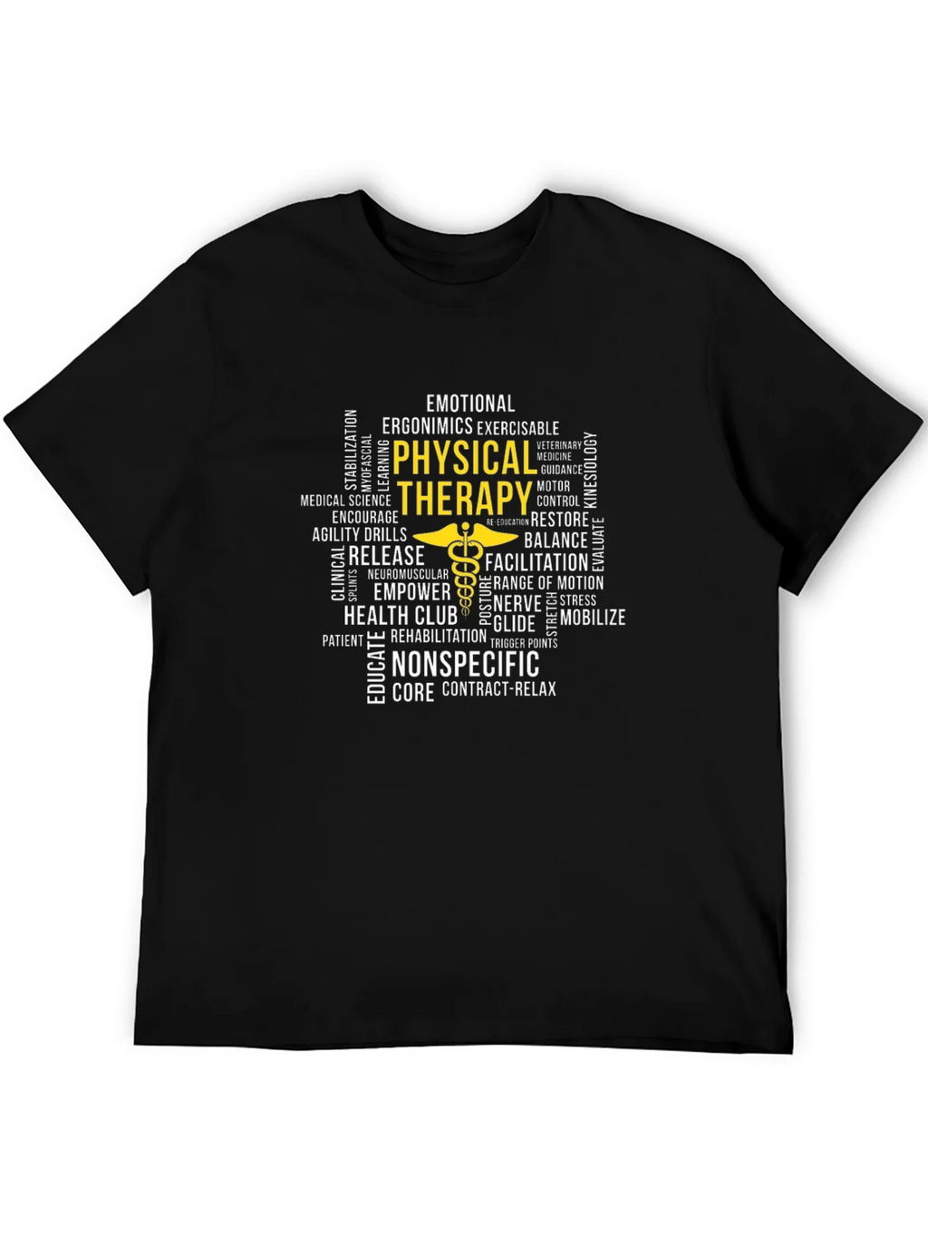 Physical Therapy Word Art T-Shirt product image 5