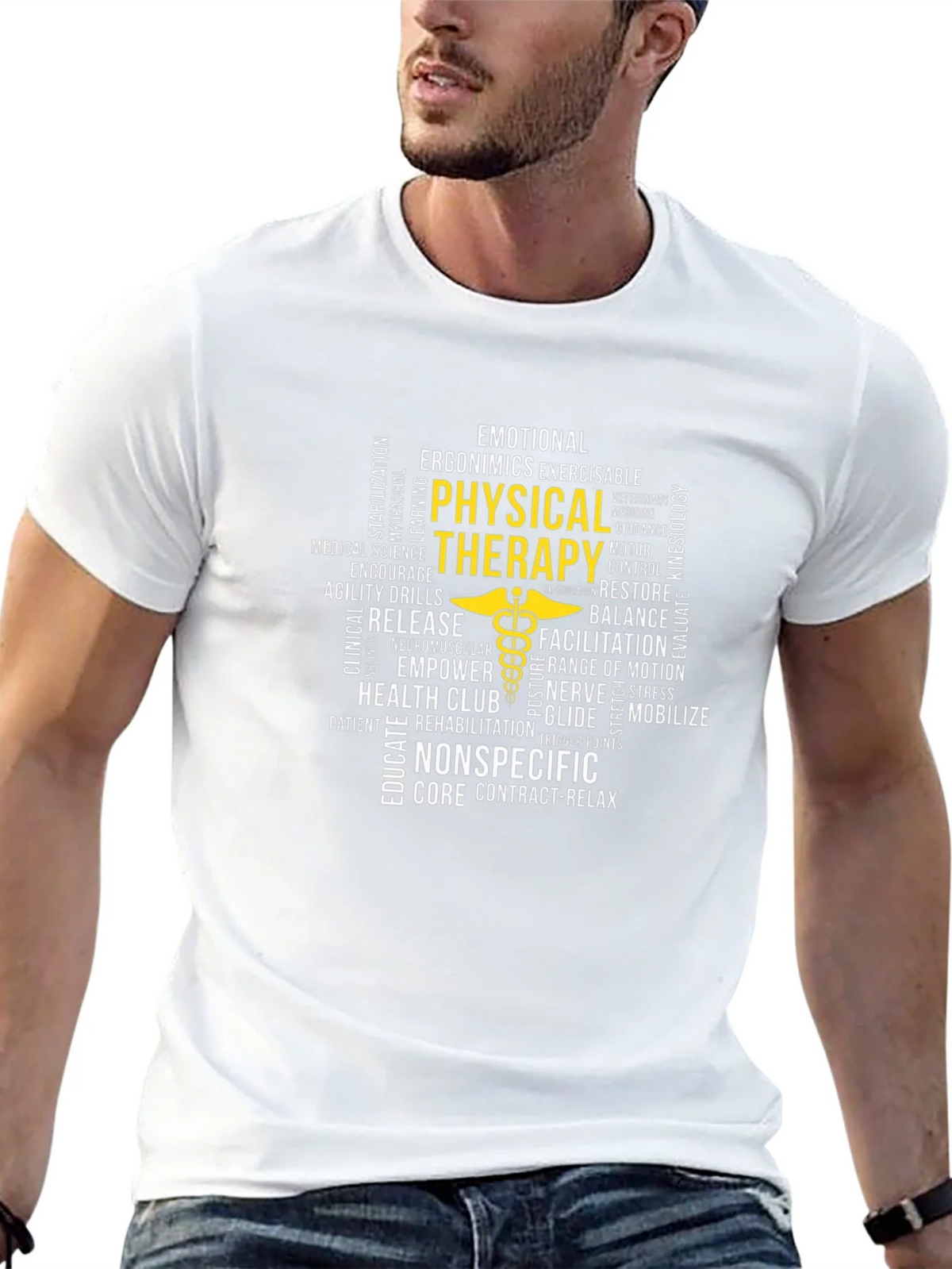Physical Therapy Word Art T-Shirt product image 12