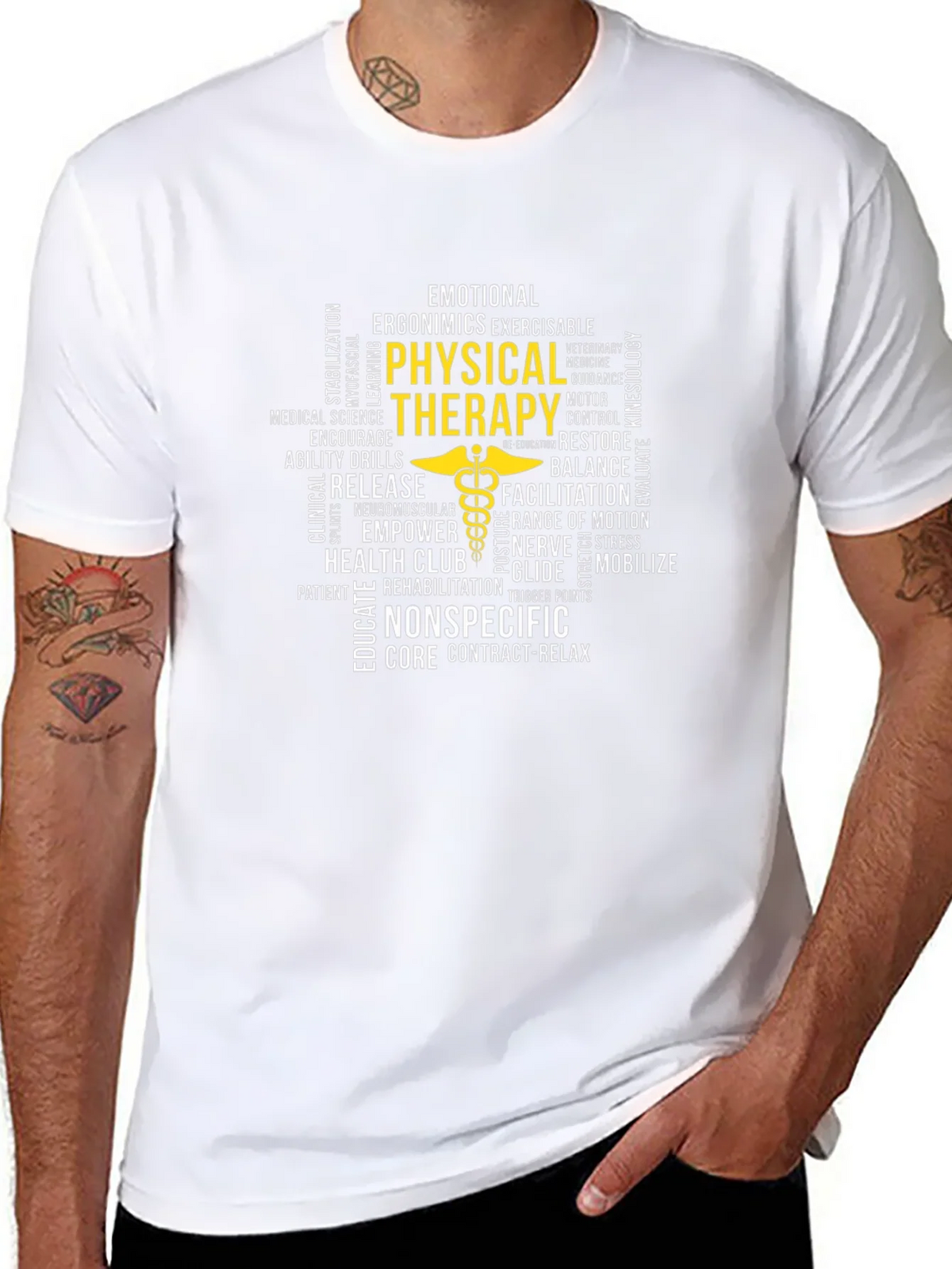 Physical Therapy Word Art T-Shirt product image 7