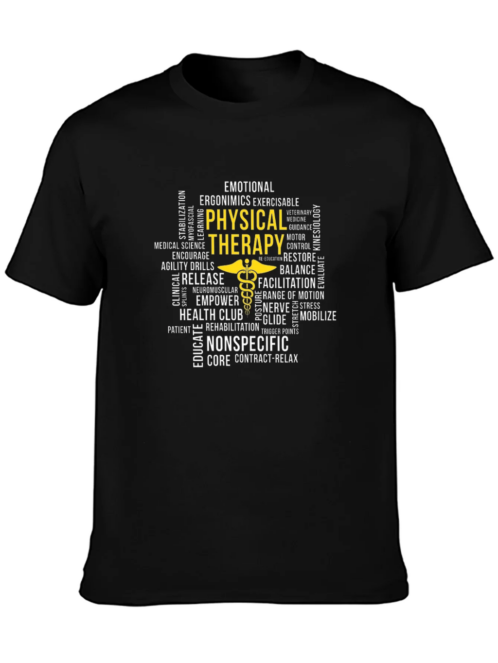 Physical Therapy Word Art T-Shirt product image 3