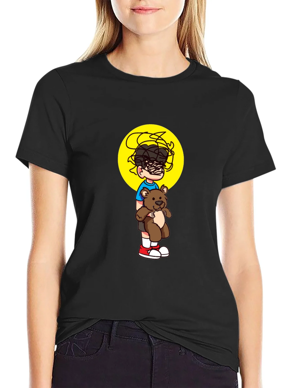 Boy with Teddy Graphic Tee product image 2