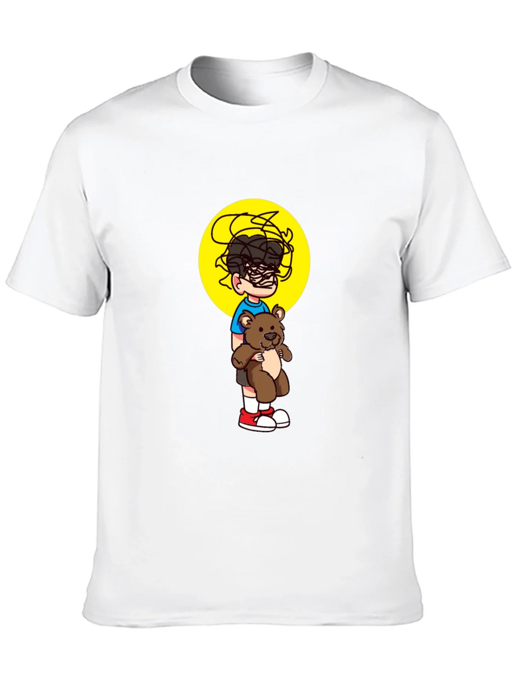 Boy with Teddy Graphic Tee product image 7
