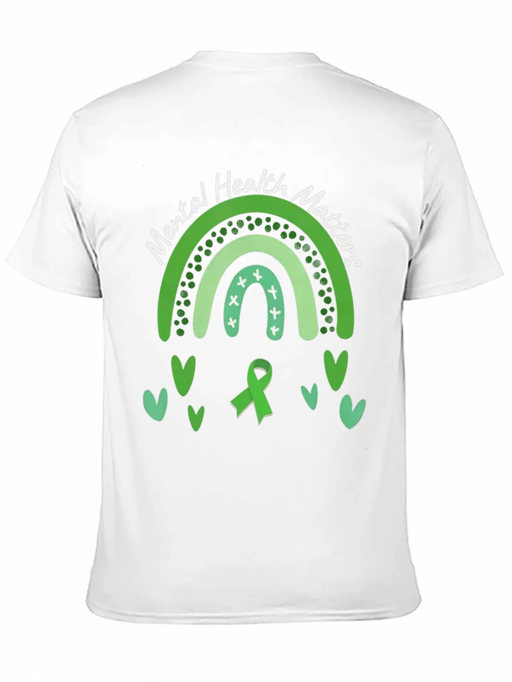 Mental Health Matters Green Rainbow T-Shirt product image 10