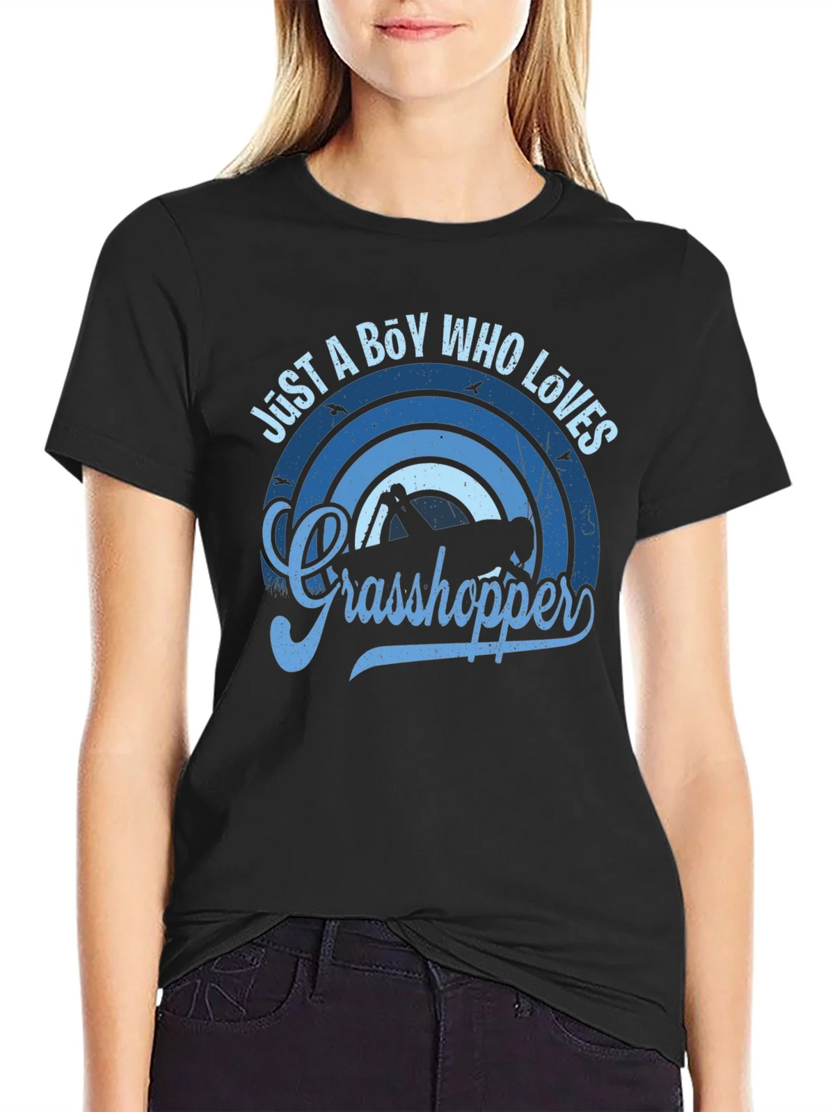 Just a Boy Who Loves Grasshoppers Graphic Tee product image 2