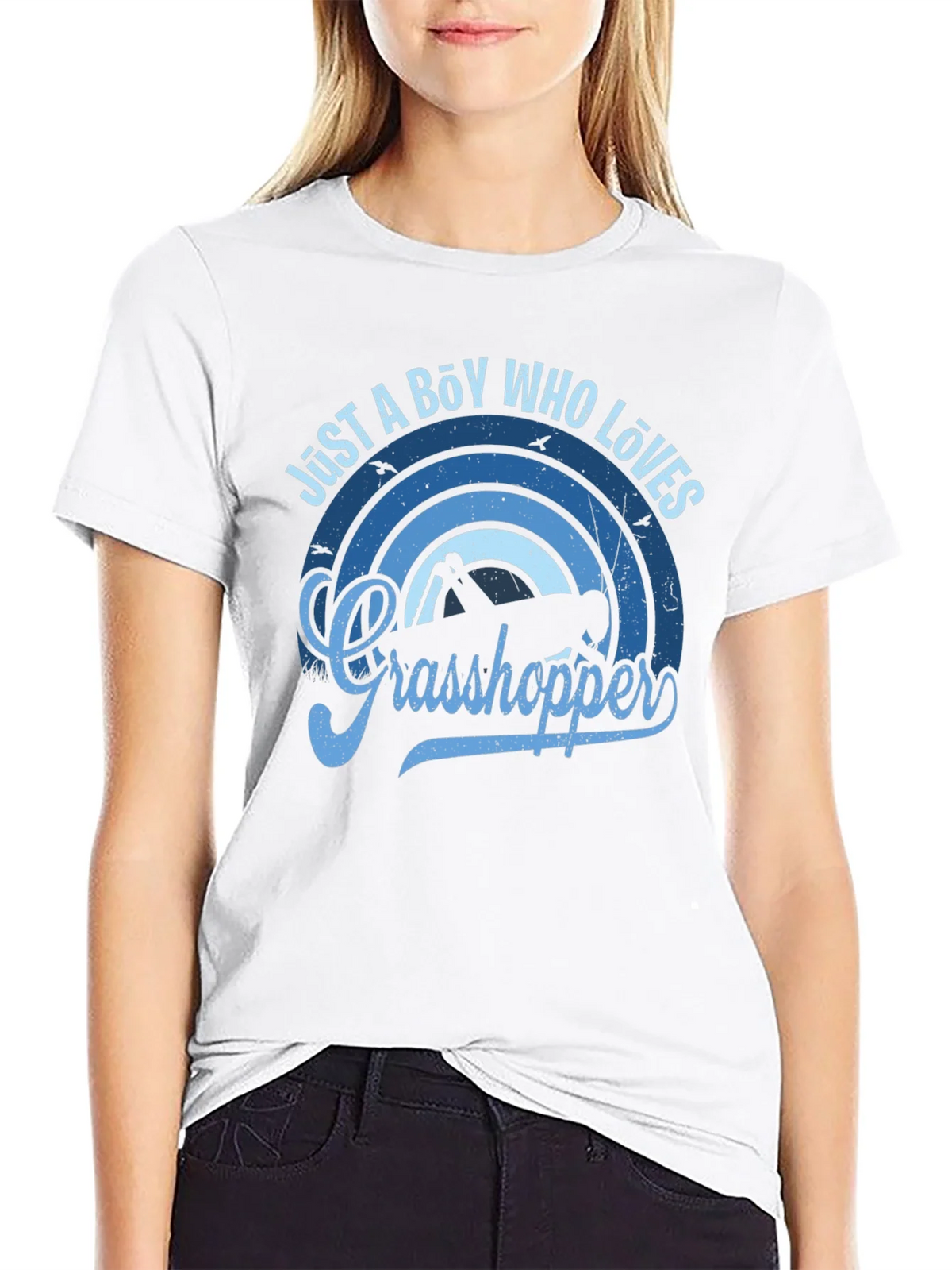 Just a Boy Who Loves Grasshoppers Graphic Tee product image 8