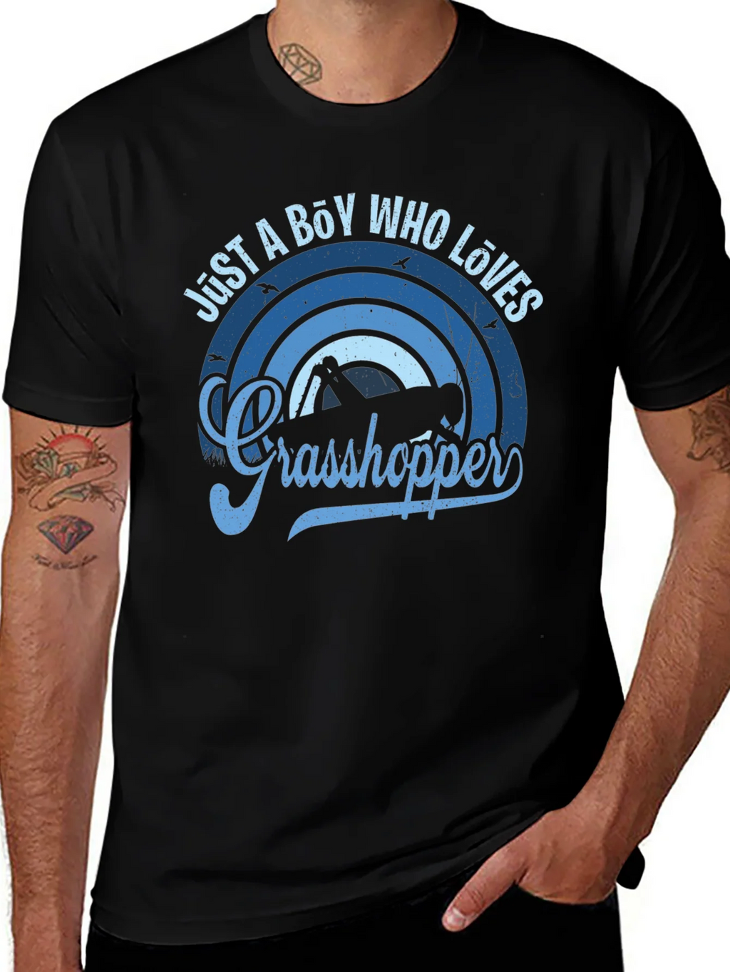 Just a Boy Who Loves Grasshoppers Graphic Tee product image 1