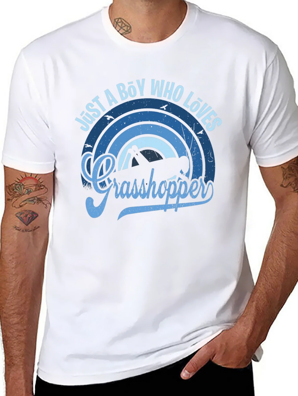 Just a Boy Who Loves Grasshoppers Graphic Tee product image 7