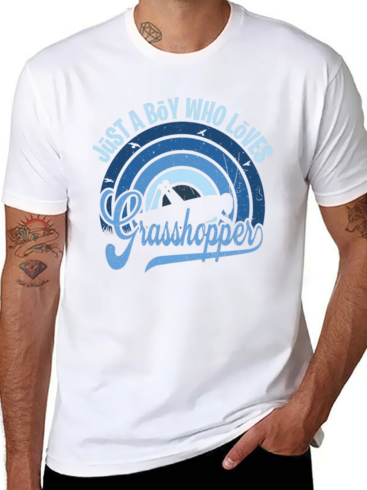 Just a Boy Who Loves Grasshoppers Graphic Tee product image 7