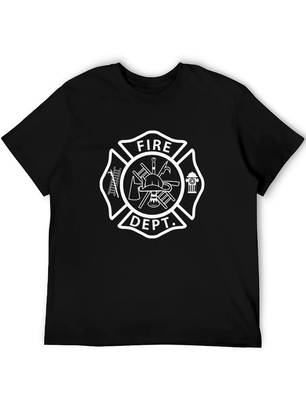 Fire Department Maltese Cross Graphic T-Shirt product image 5