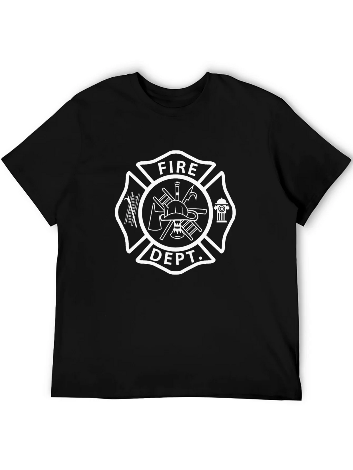 Fire Department Maltese Cross Graphic T-Shirt product image 5